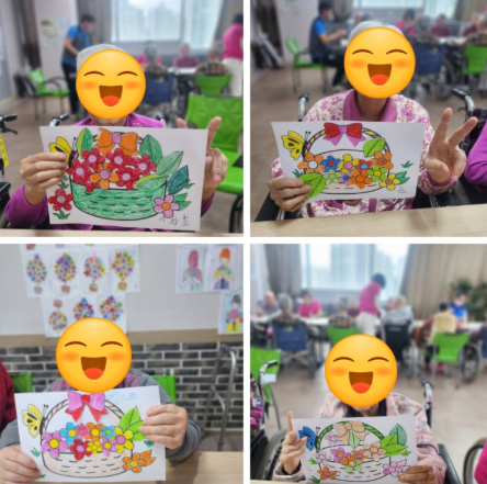 인지미술활동(봄꽃바구니)